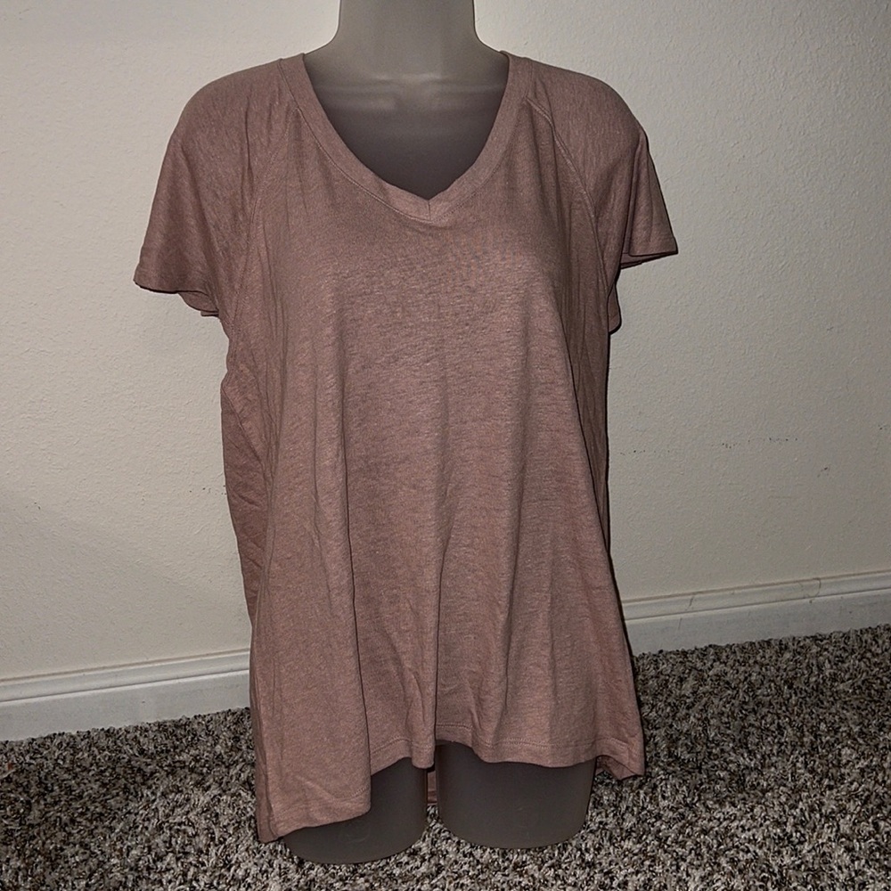 NWT - Old Navy Mauve/Beige Flowy Knit Blouse